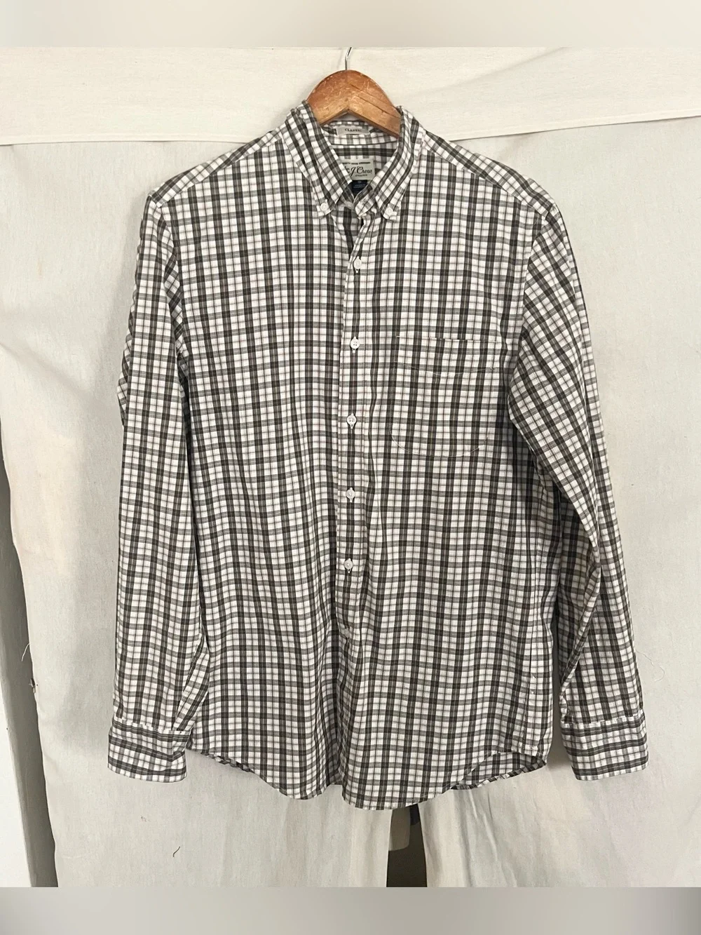 J.Crew Men’s Classic Secret Wash Plaid Button Down Shirt Men’s Small